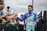 Rinus Veekay at the NTT INDYCAR Series Snap-On Milwaukee Mile 250 - Source: Getty
